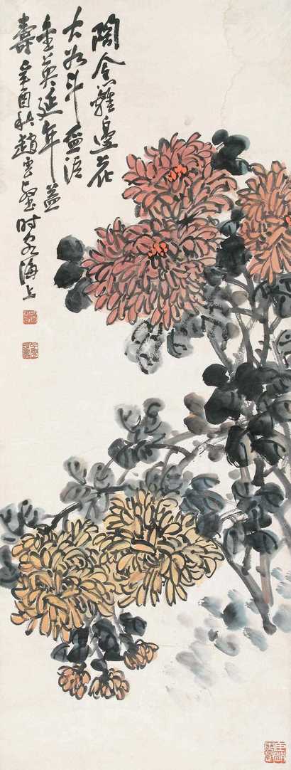 赵云壑 花卉 立轴